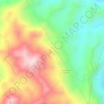 Mappa topografica Villamaria, altitudine, rilievo