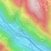 Mappa topografica Bidesco, altitudine, rilievo