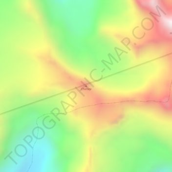 Mappa topografica Chucura, altitudine, rilievo