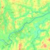 Mappa topografica Hat Kham, altitudine, rilievo