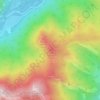 Mappa topografica Cima delle Piastre, altitudine, rilievo