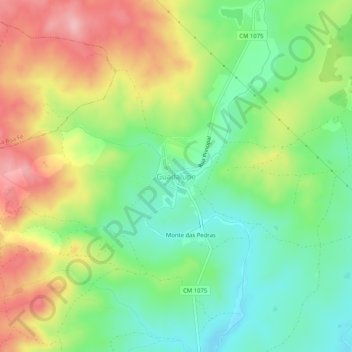 Mappa topografica Guadalupe, altitudine, rilievo