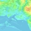 Mappa topografica Sébastopol, altitudine, rilievo