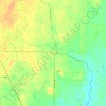Mappa topografica Perkins, altitudine, rilievo