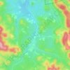 Mappa topografica Roc de Barry, altitudine, rilievo