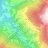 Mappa topografica St-Martin VS, altitudine, rilievo
