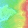 Mappa topografica Les Gardes, altitudine, rilievo