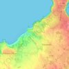 Mappa topografica Les Vaux, altitudine, rilievo