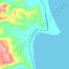 Mappa topografica Holy Cross, altitudine, rilievo