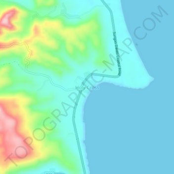 Mappa topografica Holy Cross, altitudine, rilievo