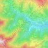 Mappa topografica Chignolo d'Oneta, altitudine, rilievo