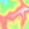 Mappa topografica Monti Tannu-Ola, altitudine, rilievo