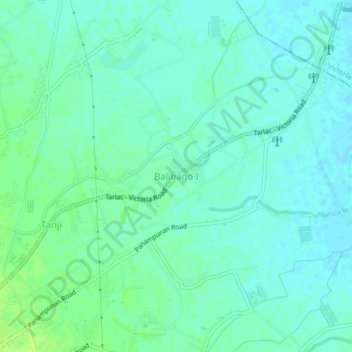 Mappa topografica Balibago Ⅰ, altitudine, rilievo