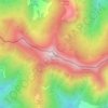 Mappa topografica Monte Sillano, altitudine, rilievo