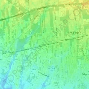 Mappa topografica Hagerman, altitudine, rilievo