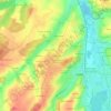 Mappa topografica Le Pré Saucier, altitudine, rilievo
