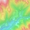Mappa topografica Davos Wiesen, altitudine, rilievo