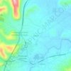 Mappa topografica Pirastreri, altitudine, rilievo