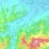 Mappa topografica Gessi, altitudine, rilievo