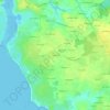 Mappa topografica Kerdelam, altitudine, rilievo