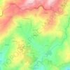 Mappa topografica Gosende, altitudine, rilievo