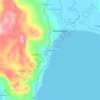 Mappa topografica Caway-an, altitudine, rilievo