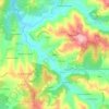 Mappa topografica Casal das Hortas, altitudine, rilievo