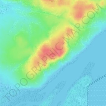 Mappa topografica Station Hill, altitudine, rilievo