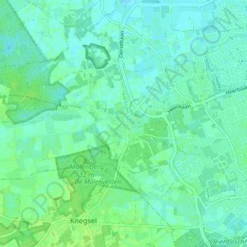 Mappa topografica Zandoerle, altitudine, rilievo