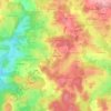Mappa topografica La Mauriange, altitudine, rilievo