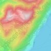 Mappa topografica Pollino, altitudine, rilievo