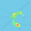 Mappa topografica Giannutri, altitudine, rilievo
