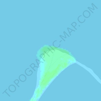 Mappa topografica Point Barrow, altitudine, rilievo