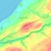 Mappa topografica Crosby, altitudine, rilievo