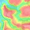 Mappa topografica Val des Quatre Pignons, altitudine, rilievo