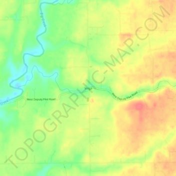 Mappa topografica Volga, altitudine, rilievo
