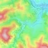 Mappa topografica Gantillon, altitudine, rilievo