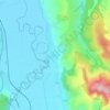 Mappa topografica Petrești, altitudine, rilievo
