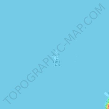 Mappa topografica Estelas, altitudine, rilievo