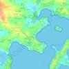 Mappa topografica Keriboul, altitudine, rilievo