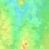 Mappa topografica Le Pierray, altitudine, rilievo