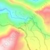 Mappa topografica Cascada Invertida, altitudine, rilievo