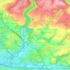 Mappa topografica Squividan, altitudine, rilievo