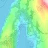 Mappa topografica Garelochhead, altitudine, rilievo