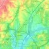 Mappa topografica Beltsville, altitudine, rilievo