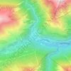 Mappa topografica Bourdasse, altitudine, rilievo