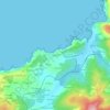 Mappa topografica O Picón, altitudine, rilievo
