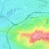 Mappa topografica Peralta Hills, altitudine, rilievo