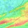 Mappa topografica Gelrode, altitudine, rilievo