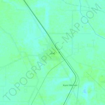 Mappa topografica Kunri, altitudine, rilievo